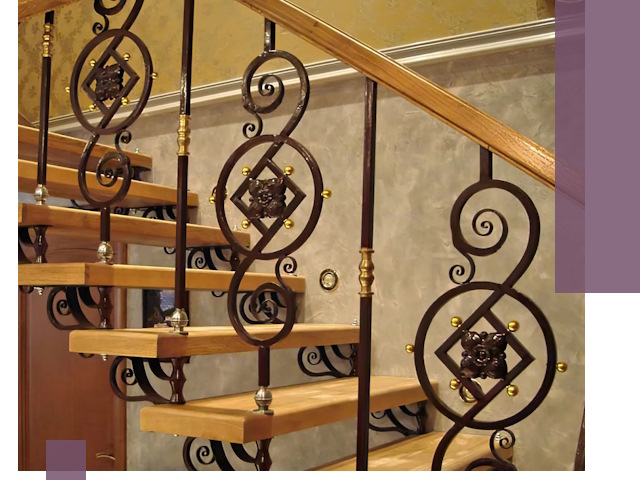 Изготовление кованых лестниц под ключ в Черкесске