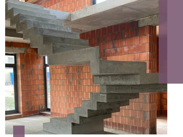 Изготовление бетонных лестниц под ключ в Черкесске