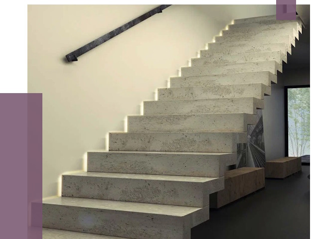 Облицовка бетонных лестниц в Черкесске от 4588 руб/м2 