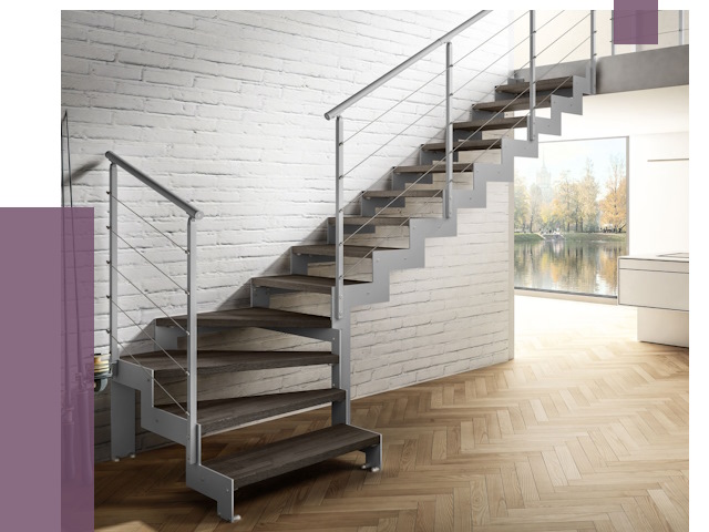 Г-образные лестницы под ключ в Черкесске от 36961 руб. | ПРОЛЁТ-Чрк