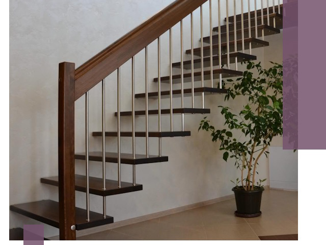 Лестницы на больцах под ключ в Черкесске – изготовление и монтаж