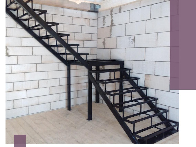 Лестницы на металлокаркасе под ключ в Черкесске — изготовление и монтаж