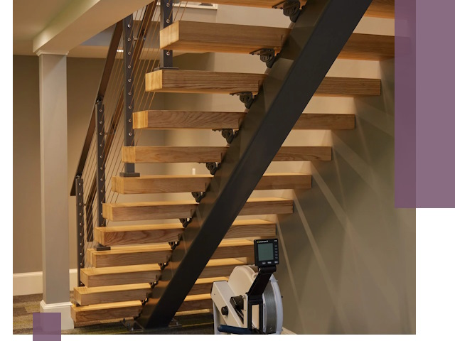 Лестницы на монокосоурах под ключ в Черкесске - изготовление и монтаж