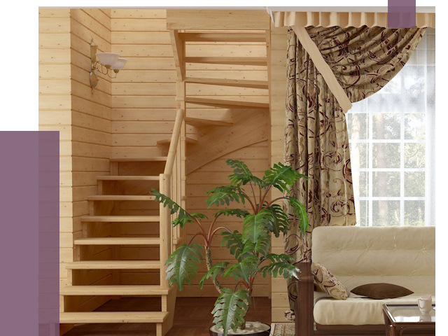 Лестницы для дачи в Черкесске от 75705 руб.  | ПРОЛЁТ-Чрк