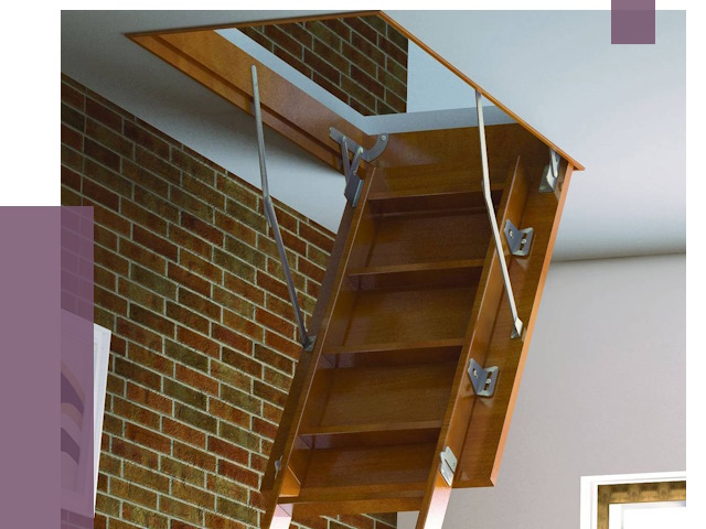 Установка чердачной лестницы в Черкесске от 7800 руб. | ПРОЛЁТ-Чрк