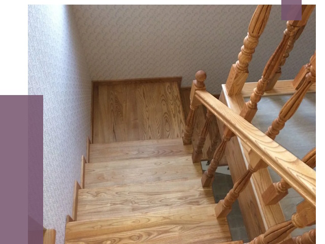 Сосновые лестницы в Черкесске под ключ от 8055 руб.  | ПРОЛЁТ-Чрк