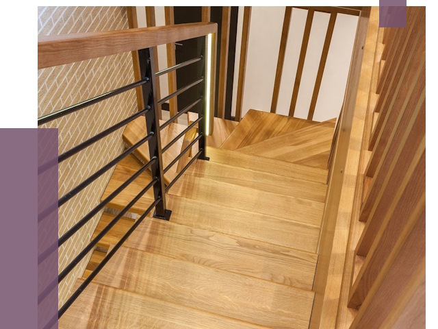 Лестницы из ясеня в Черкесске под ключ от 9992 руб. 