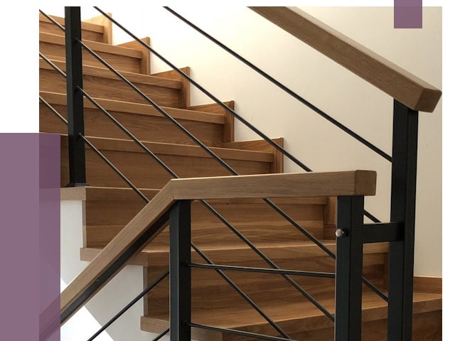 Обшивка металлической лестницы деревом в Черкесске от 4333 руб.