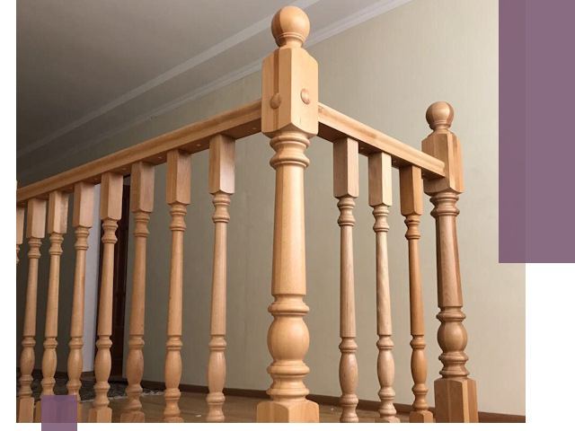 Деревянные перила на заказ в Черкесске: монтаж и изготовление