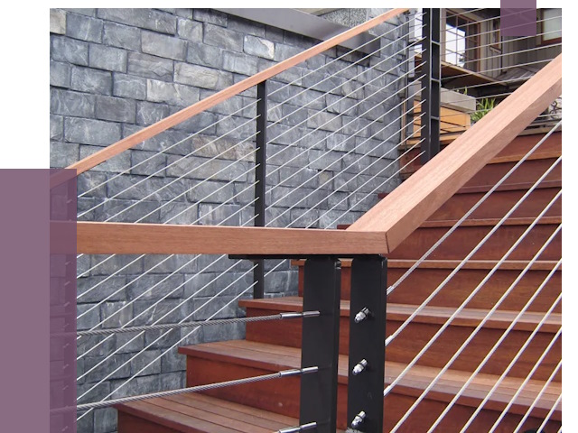 Тросовые перила под ключ в Черкесске от 7749 руб. 