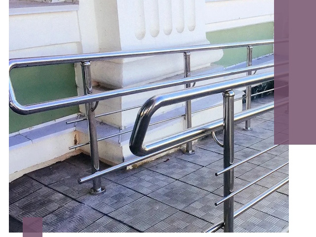 Ограждения пандусов из металла и нержавейки в Черкесске