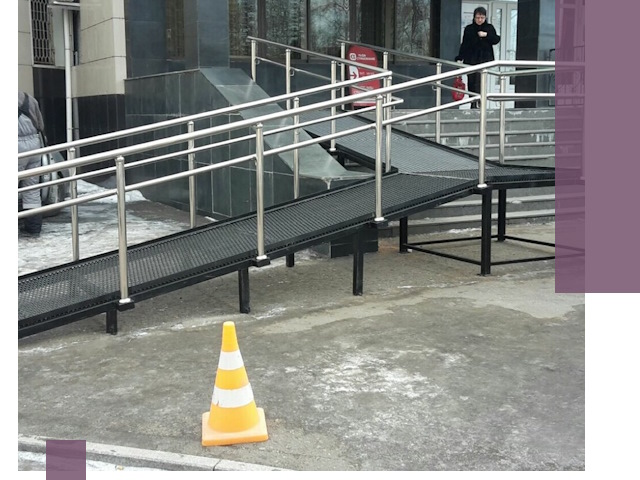 Стационарные пандусы под ключ в Черкесске — изготовление и монтаж