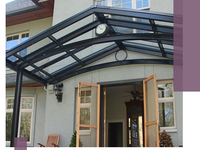 Изготовление и монтаж навесов и козырьков в Черкесске