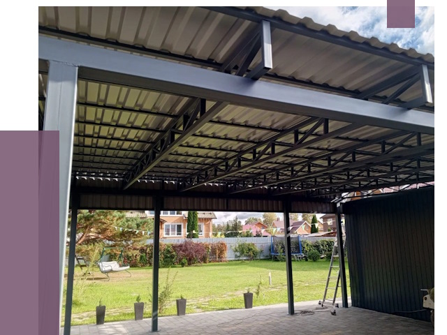 Монтаж навесов в Черкесске от 7341 руб. — установка навеса | ПРОЛЁТ-Чрк