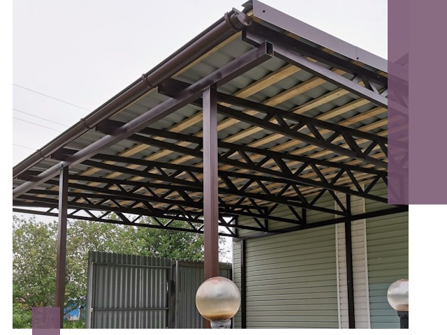 Навесы под ключ в Черкесске: изготовление, монтаж и гарантия