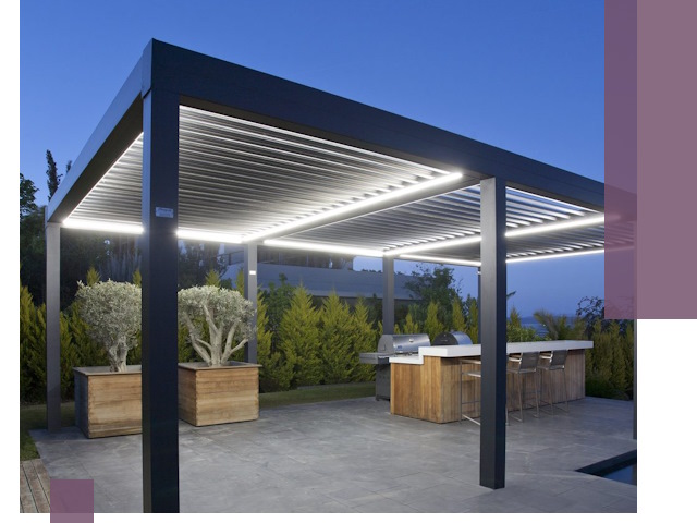 Навесы отдельно стоящие под ключ в Черкесске из металла и поликарбоната