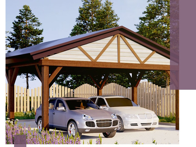 Навесы для автомобиля в Черкесске — изготовление и монтаж