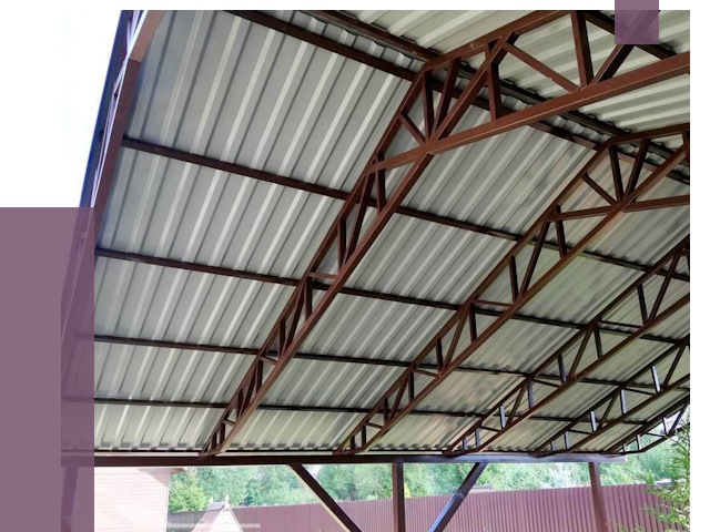 Навесы из профнастила в Черкесске от 7341 руб. | ПРОЛЁТ-Чрк