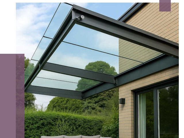 Стеклянные навесы и козырьки в Черкесске от 12235 руб.