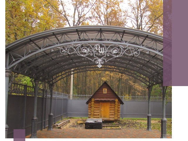 Кованые навесы премиум-класса под заказ в Черкесске