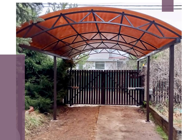 Арочные навесы в Черкесске от 12694 руб. — изготовление и монтаж | ПРОЛЁТ-Чрк