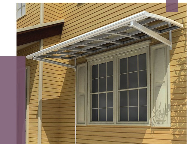 Козырьки над окнами в Черкесске от 7596 руб. — монтаж, покупки | ПРОЛЁТ-Чрк