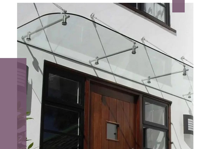 Стеклянные козырьки в Черкесске от 18863 руб. | ПРОЛЁТ-Чрк