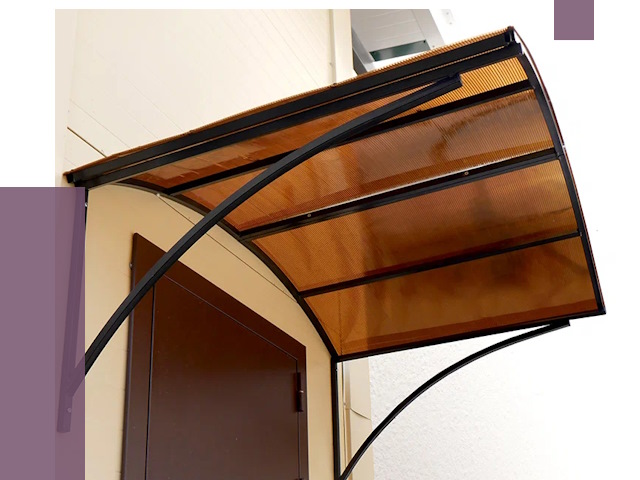 Недорогие козырьки в Черкесске от 7565 руб.  | ПРОЛЁТ-Чрк