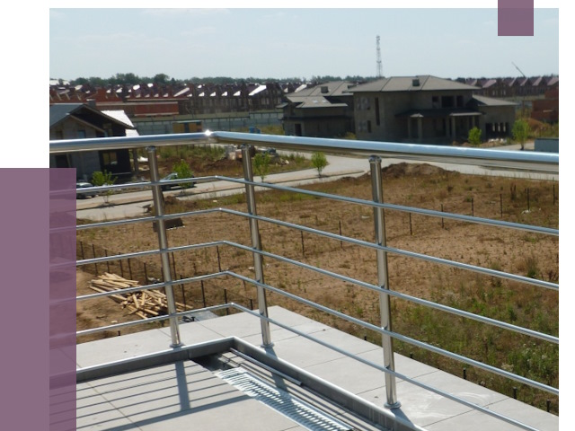 Парапеты из нержавеющей стали в Черкесске от 7953 руб. за м² | ПРОЛЁТ-Чрк