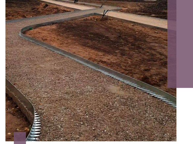 Металлические бордюры под ключ в Черкесске — изготовление и монтаж