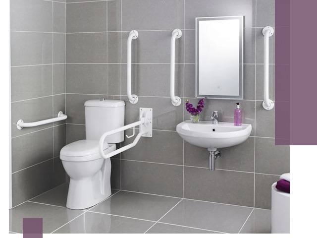 Поручни для санузлов в Черкесске: установка, ремонт и монтаж